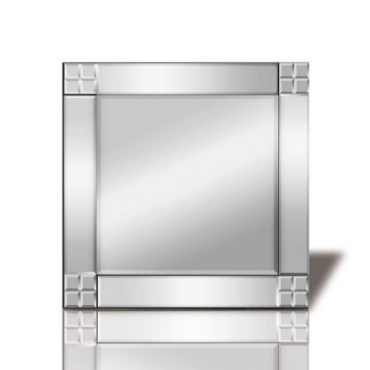 IM60366  Vita Square Cut Detailed Mirror *COLLECTION ONLY*
